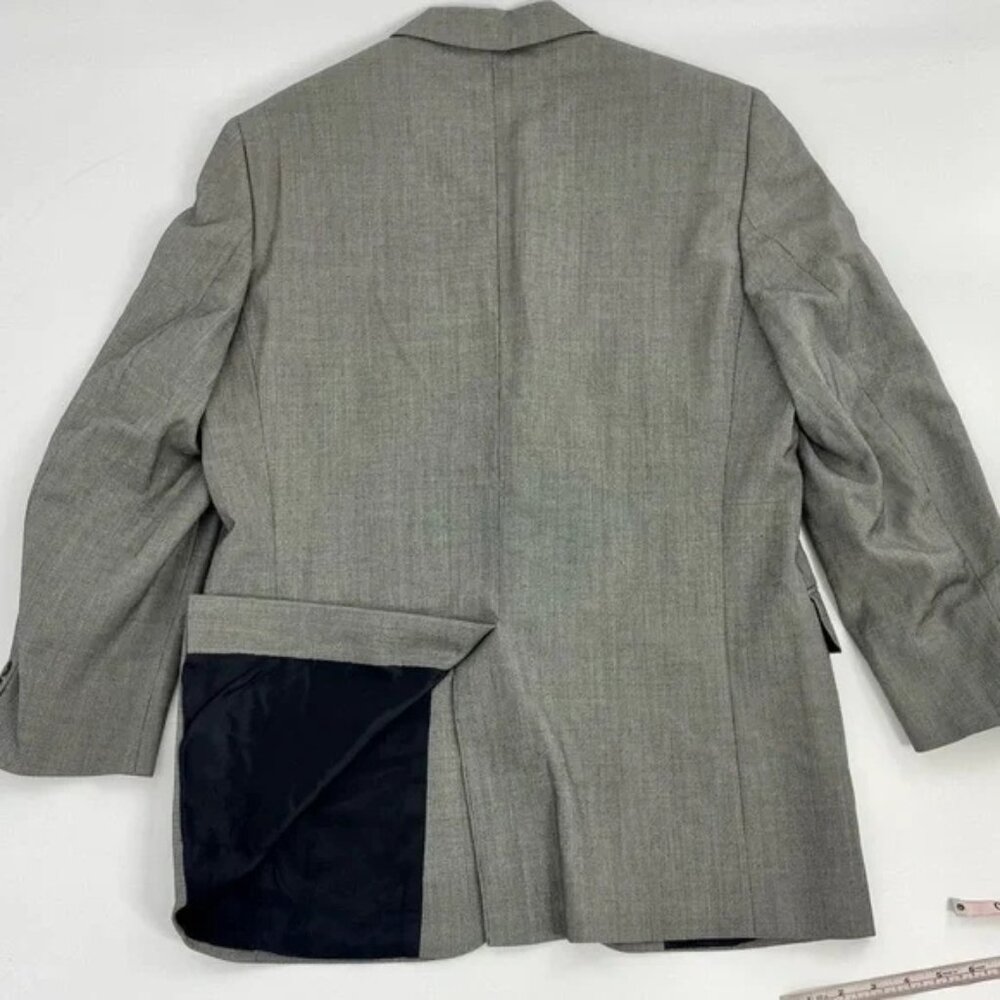 Jack Victor 100% Wool Blazer 40R Loreto CT Black and White 2 Button Super 110'S - Picture 3 of 5